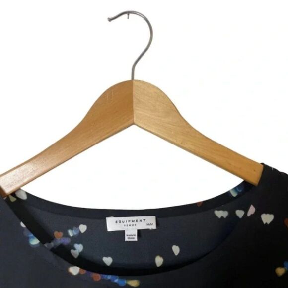 Equipment Hana Curved Hem Silk Top Size M | Luxury Minimalist Blouse - Picture 2 of 6